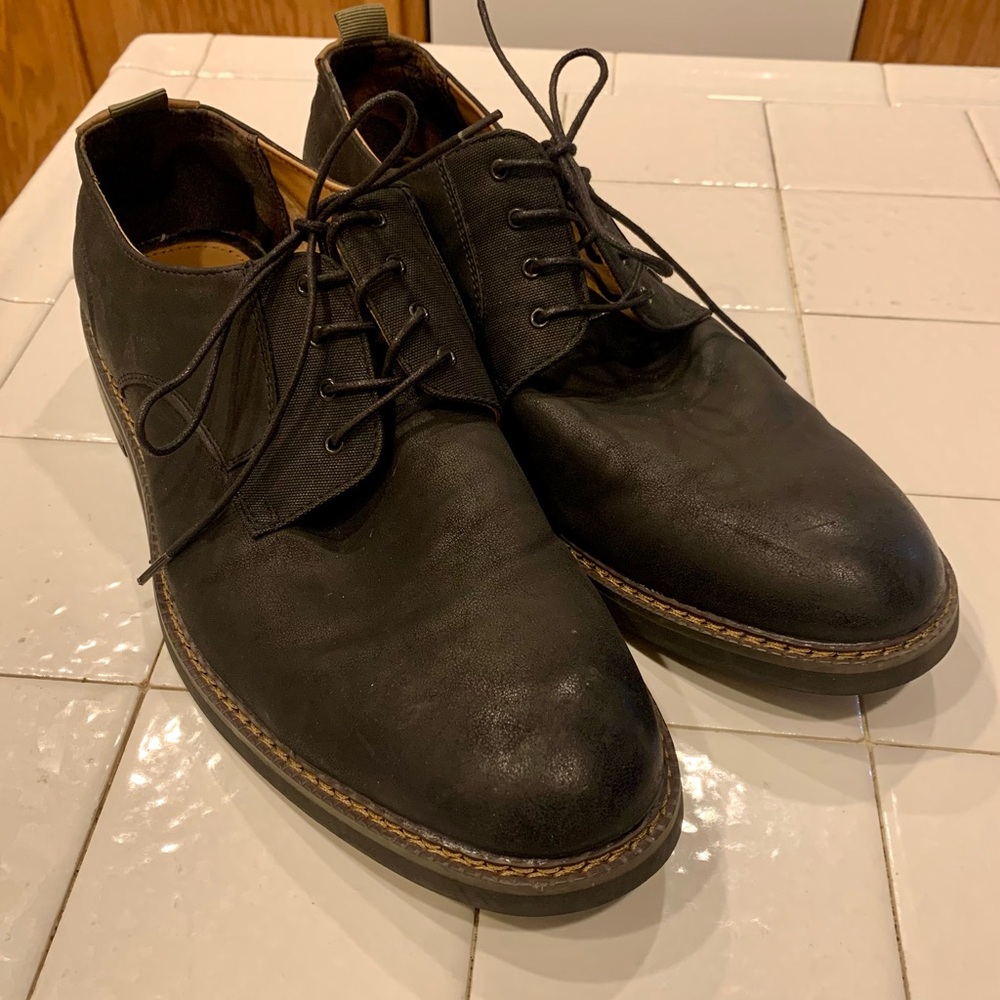 Seven91 Black Leather Men's Oxfords 
Size 11.5